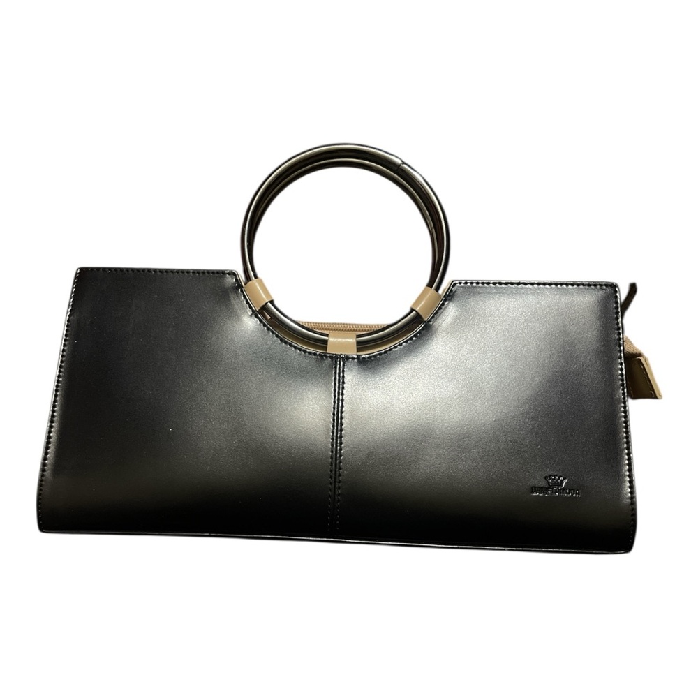 ***SOLD***Daniela Moda Vera Pelle Black Leather Convertible Bag